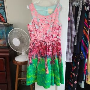 Rare Modcloth Cherry Blossoms Dress